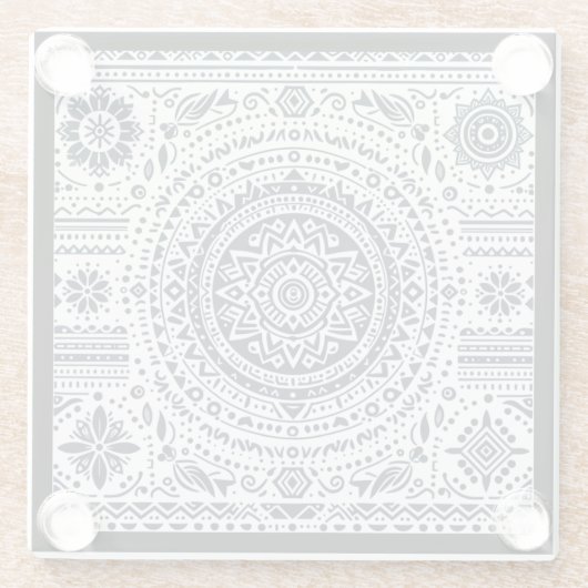 Mandala Glasuntersetzer (Rückseite)