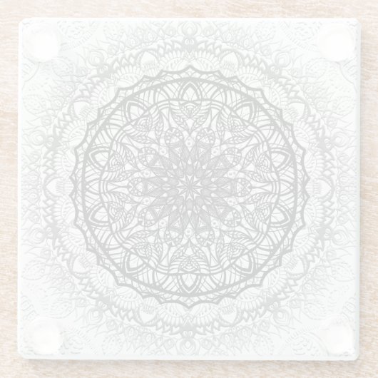 Mandala Glasuntersetzer (Rückseite)