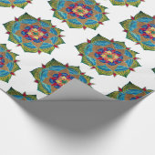 Mandala Glossy Wrapping Paper Geschenkpapier (Ecke)