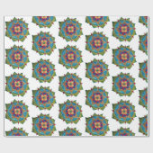Mandala Glossy Wrapping Paper Geschenkpapier (Flach)