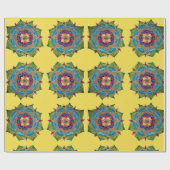 Mandala Glossy Wrapping Paper Geschenkpapier (Flach)