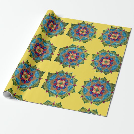 Mandala Glossy Wrapping Paper Geschenkpapier (Ungerollt)
