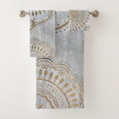 Mandala Gold Design Badhandtuch Set (Insitu)
