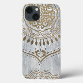 Mandala Gold Design Case-Mate iPhone Hülle (Rückseite)