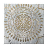 Mandala Gold Design Fliese (Vorderseite)