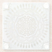 Mandala Gold Design Glasuntersetzer (Rückseite)