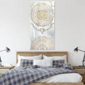 Mandala Gold Design Leinwanddruck (Insitu (Schlafzimmer))