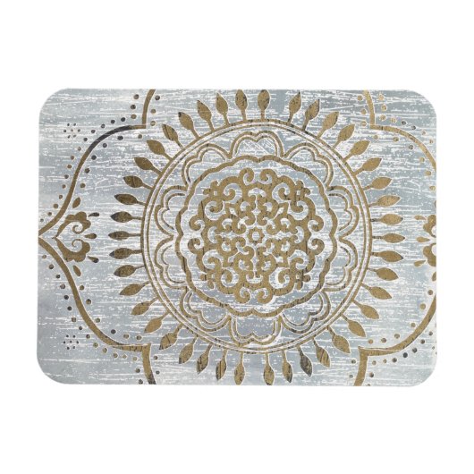 Mandala Gold Design Magnet (Horizontal)