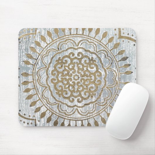 Mandala Gold Design Mousepad (Mit Mouse)