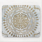 Mandala Gold Design Mousepad (Vorne)