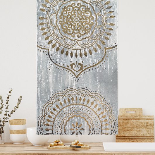 Mandala Gold Design Poster (Küche)