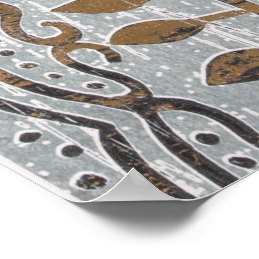 Mandala Gold Design Poster (Ecke)