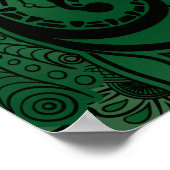 Mandala gold Dreamcatcher Seepferd Concept Art Poster (Ecke)