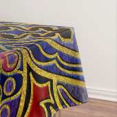 Mandala-Gold geprägt auf Imitat-Leder Tischdecke (Beispiel)