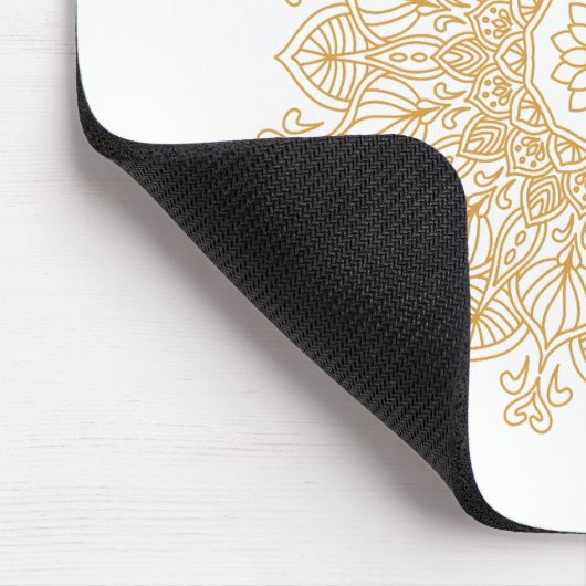 Mandala Gold Mouse Pad Mousepad (Ecke)