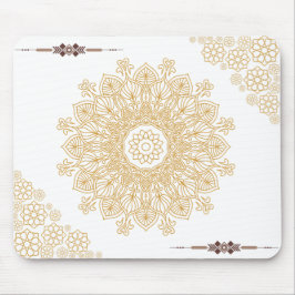 Mandala Gold Mouse Pad Mousepad