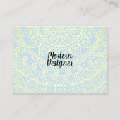 Mandala Gold Pattern und Grunge Visitenkarte (Vorderseite)