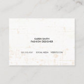 Mandala Gold Pattern und Grunge Visitenkarte (Rückseite)