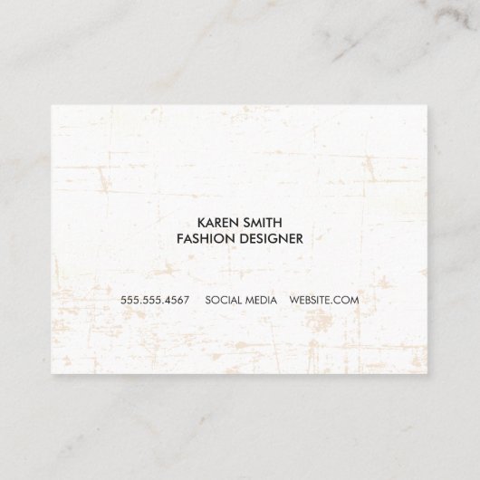 Mandala Gold Pattern und Grunge Visitenkarte (Rückseite)