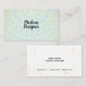 Mandala Gold Pattern Visitenkarte (Vorne/Hinten)