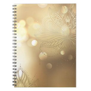 Mandala gold sparkle notizblock