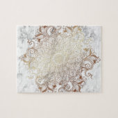 Mandala - Gold u. Marmor Puzzle (Horizontal)