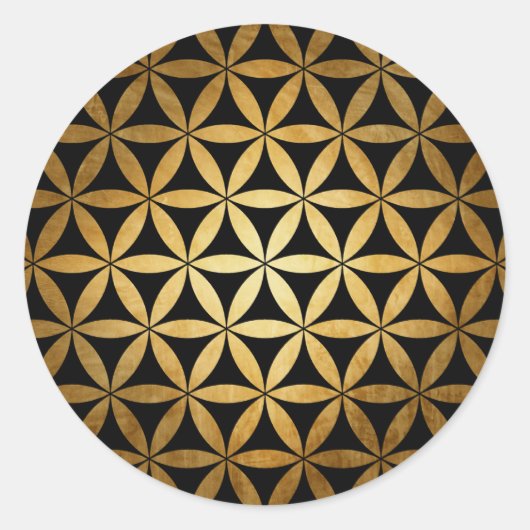Mandala Golden Aufkleber (Vorderseite)