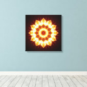 Mandala golden lightning leinwanddruck (Insitu (Holzboden))