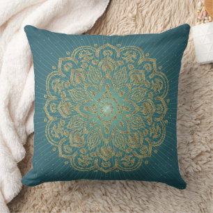 MANDALA Golden Rosette - Kissen