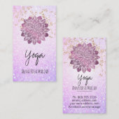 *~* Mandala-GoldGlitzer-Angelegenheiten-Yoga Visitenkarte (Vorne/Hinten)