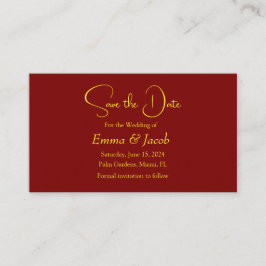 Mandala-Goldkarte Save the Date Begleitkarte