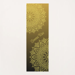 Mandala Gradient Black Gold Yoga Mat Yogamatte