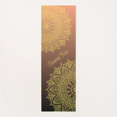 Mandala Gradient Black Rose Yoga Mat Yogamatte (Vorderseite)