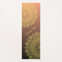 Mandala Gradient Black Rose Yoga Mat