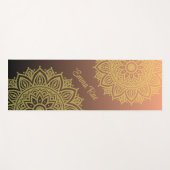 Mandala Gradient Black Rose Yoga Mat Yogamatte (Vorderseite (Horizontal))