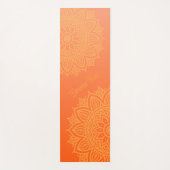 Mandala Gradient Peachy Orange Yoga Mat Yogamatte (Vorderseite)