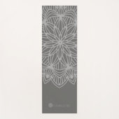 Mandala Gray Personalisiert (1 Seite) Yogamatte (Vorderseite)