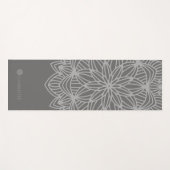 Mandala Gray Personalisiert (1 Seite) Yogamatte (Vorderseite (Horizontal))