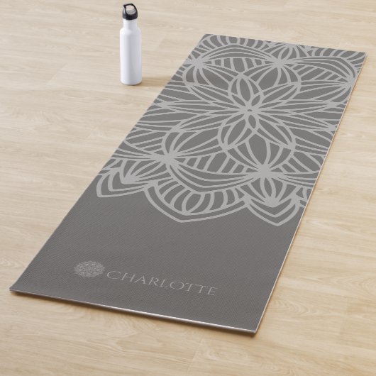 Mandala Gray Personalisiert (1 Seite) Yogamatte (Beispiel)