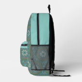 Mandala Green Bedruckter Rucksack (Rechts)