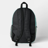 Mandala Green Bedruckter Rucksack (Rückseite)