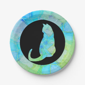 Mandala Green Chalk Sketch Pappteller