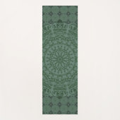 Mandala Green Gray Duvet Cover Yogamatte (Vorderseite)
