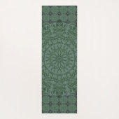 Mandala Green Gray Duvet Cover Yogamatte (Rückseite)