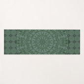 Mandala Green Gray Duvet Cover Yogamatte (Vorderseite (Horizontal))