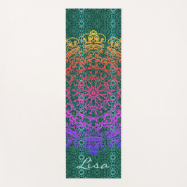 Mandala Green mit dem Namen Yoga Mat Yogamatte