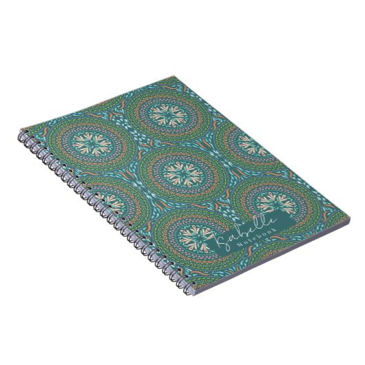 Mandala Green Notizblock (Rechte Seite)