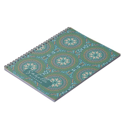 Mandala Green Notizblock (Linke Seite)