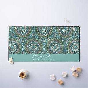 Mandala Green Schreibtischunterlage