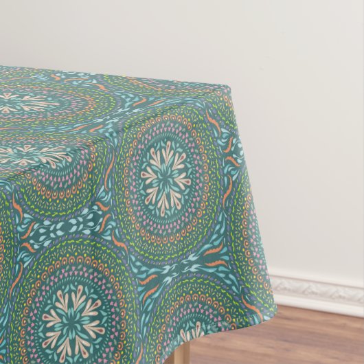 Mandala Green Tischdecke (Beispiel)
